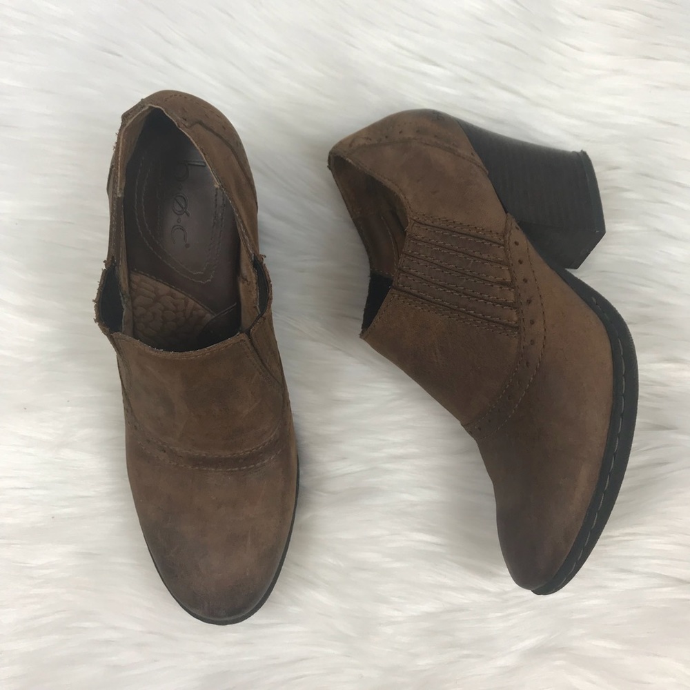 Born Concept Heeled Leather Booties